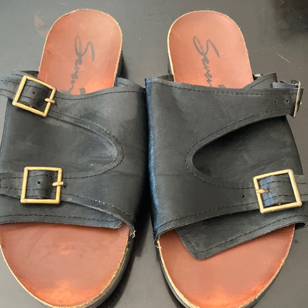 7 for All Mankind Dune Rato slides